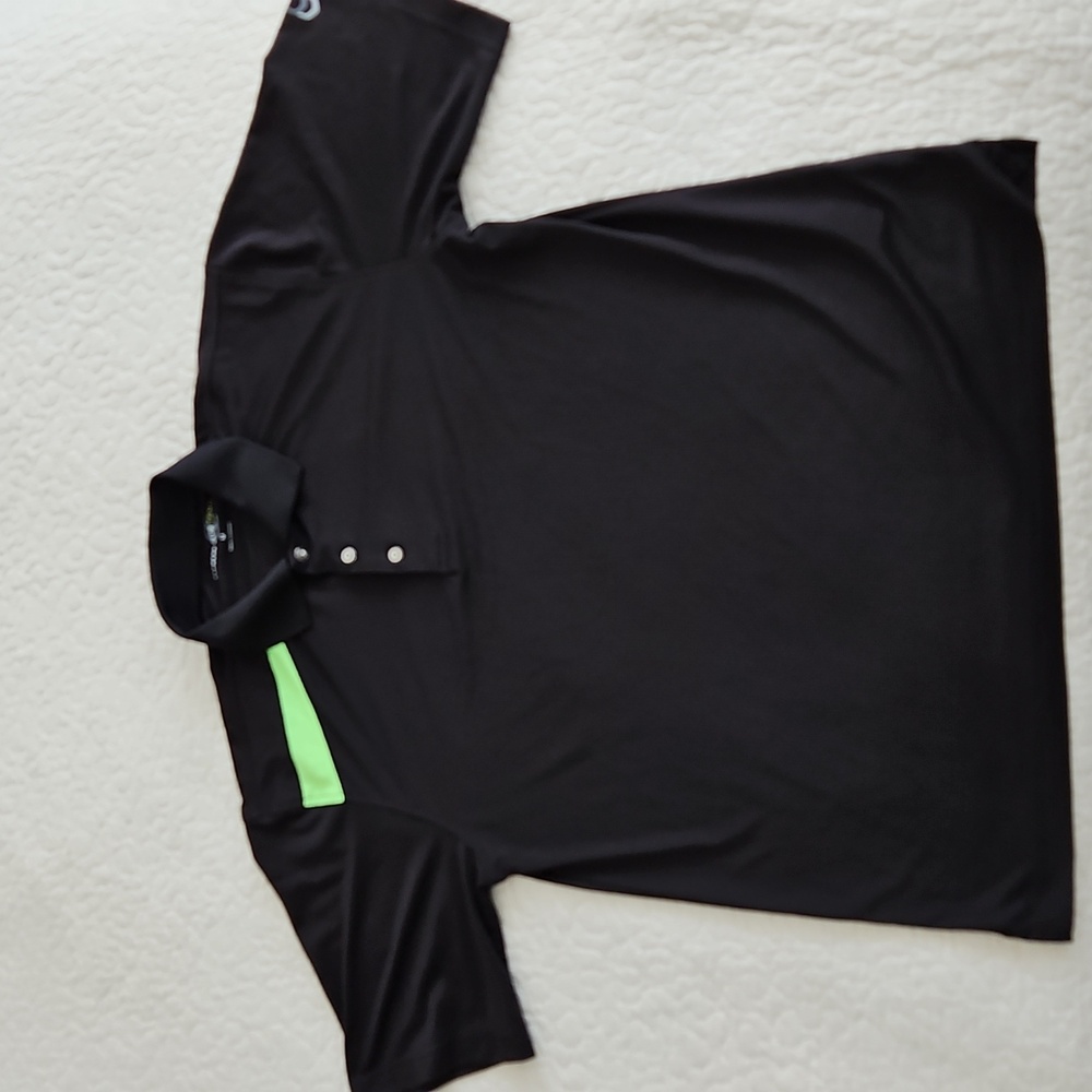 Cypress Club Tech Men's Black Polo Shirt  Medium - Picture 2 of 10